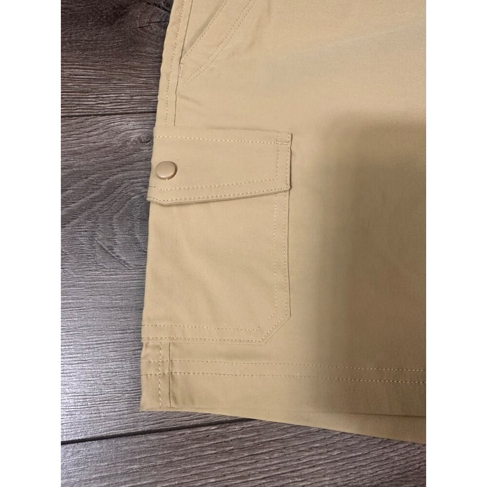 Eddie Bauer shorts women 2 Way Stretch 5”Inseam Hiking Outdoor Wear size 14 - Picture 3 of 13